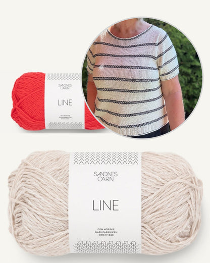 Lotte Tee | maritime Streifen aus Line von Sandnes Garn