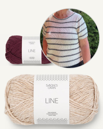 Lotte Tee | maritime Streifen aus Line von Sandnes Garn