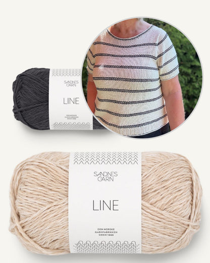 Lotte Tee | maritime Streifen aus Line von Sandnes Garn