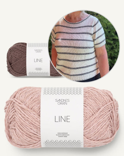 Lotte Tee | maritime Streifen aus Line von Sandnes Garn