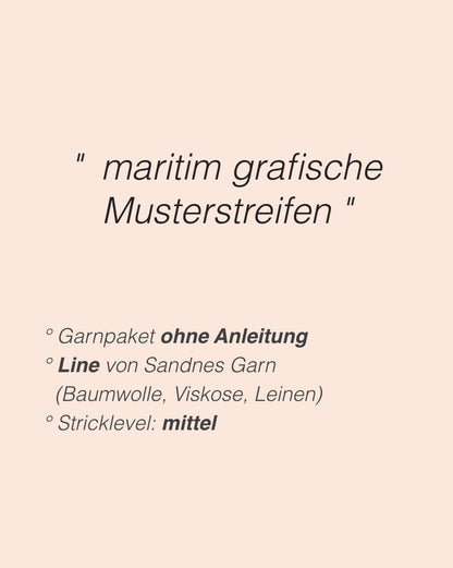 Lotte Tee | maritime Streifen aus Line von Sandnes Garn