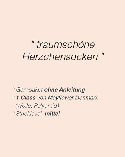 Love-ly Heart Socks | zum verlieben schön aus 1 Class von Mayflower Denmark