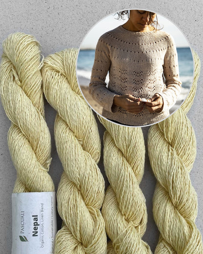 Lovely Sweater | feines Muschelmuster aus Nepal von Pascuali