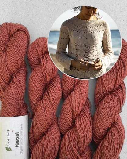Lovely Sweater | feines Muschelmuster aus Nepal von Pascuali