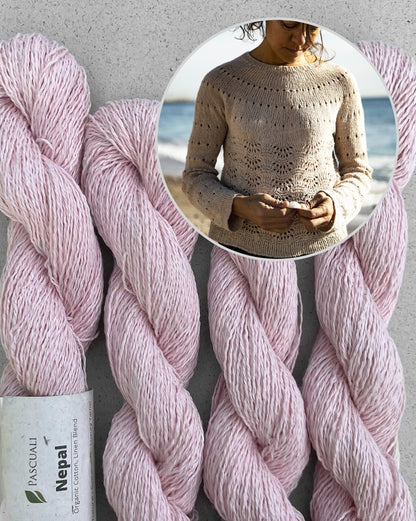 Lovely Sweater | feines Muschelmuster aus Nepal von Pascuali