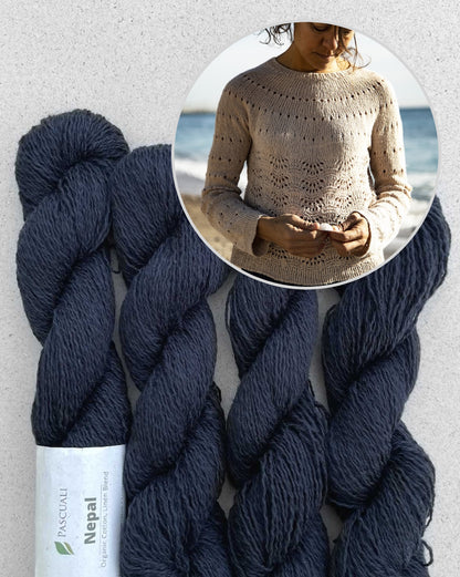 Lovely Sweater | feines Muschelmuster aus Nepal von Pascuali