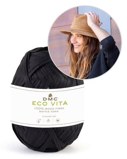 Lucca Hat | sommerlicher Hut gehäkelt aus Ecco Vita Raffia