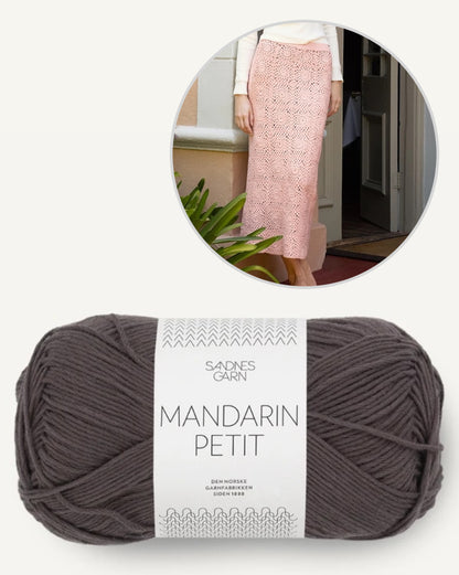 Lucienne Skirt | Boho crochet skirt made from Mandarin Petit by Sandnes Garn