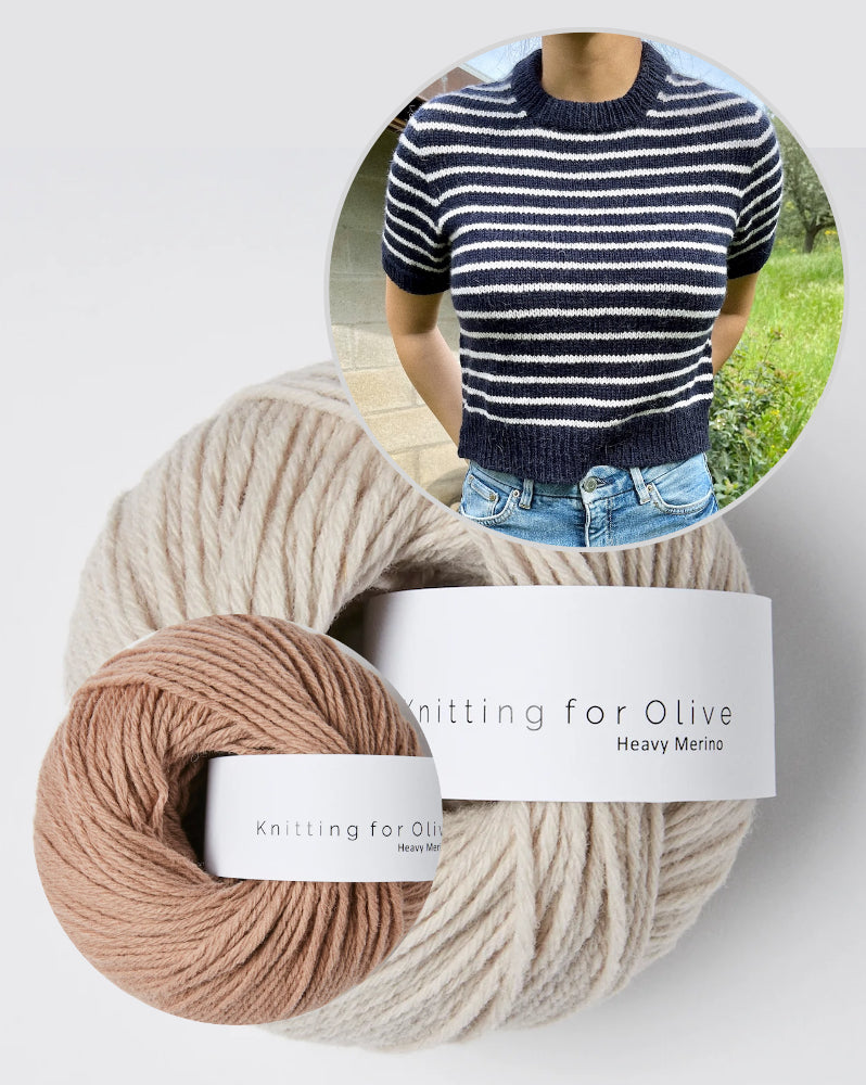 Lucy Streifenshirt mit Heavy Merino von Knitting for Olive 8