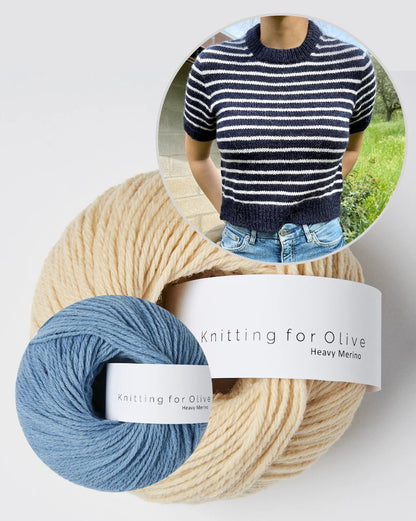 Lucy Streifenshirt mit Heavy Merino von Knitting for Olive 6