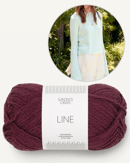 Lyra Sweater Summer | Basic Sommerbluse aus Line von Sandnes Garn