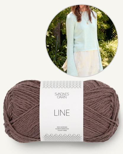 Lyra Sweater Summer | Basic Sommerbluse aus Line von Sandnes Garn