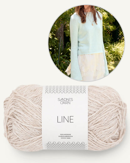 Lyra Sweater Summer | Basic Sommerbluse aus Line von Sandnes Garn