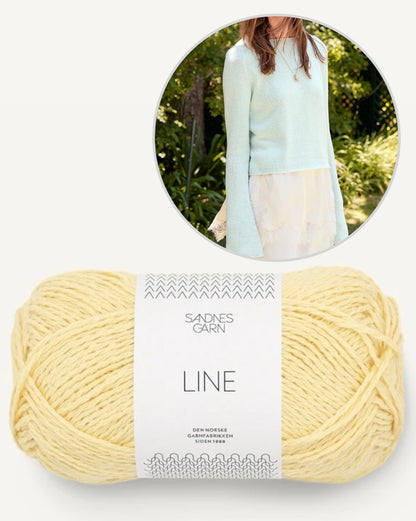 Lyra Sweater Summer | Basic Sommerbluse aus Line von Sandnes Garn