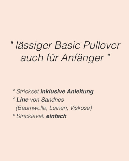 Lyra Sweater Summer | Basic Sommerbluse aus Line von Sandnes Garn