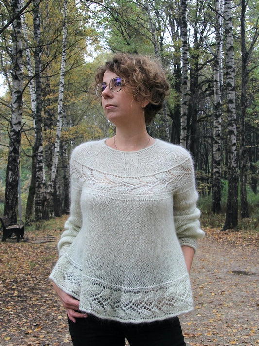 Autumn Waltz Tunic | unglaublich leicht und super weich aus Sensai von ITO Yarn