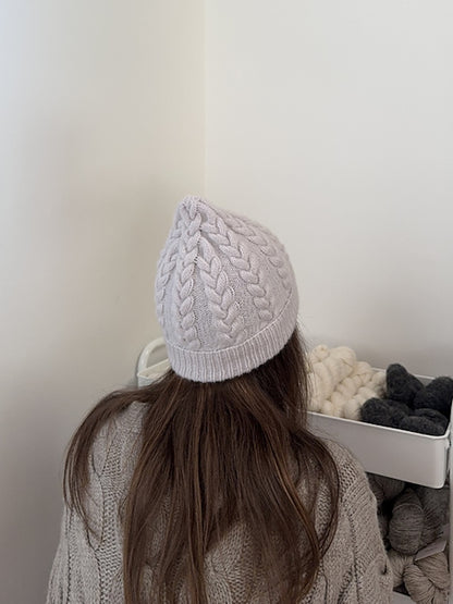 Fresno Hat | extra weiches Zopfmuster aus Classic Cashmere von Cardiff