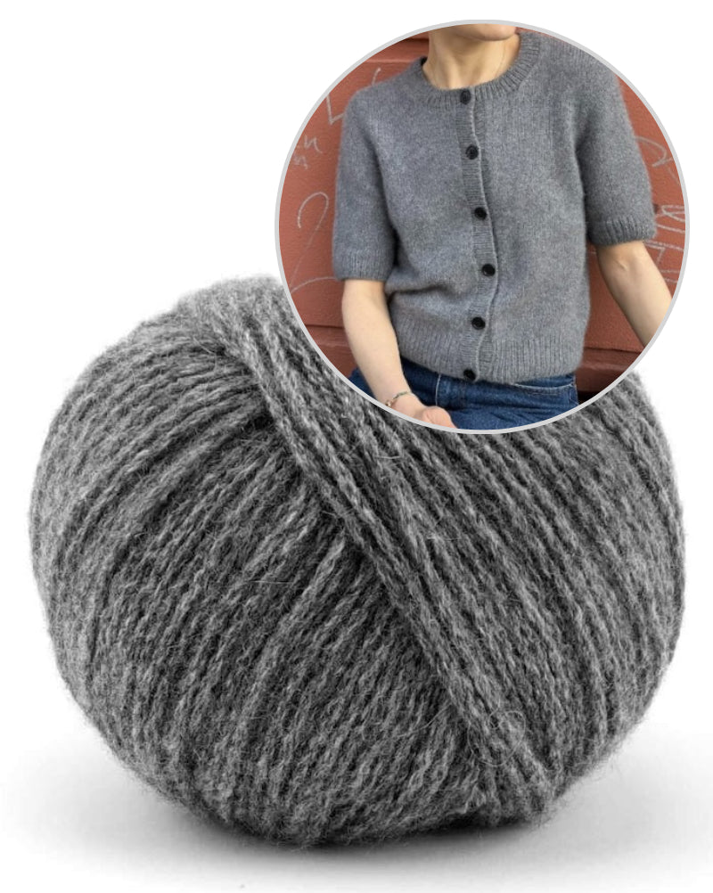Maggie Cardigan von PetiteKnit mit Bio Cashmere 6/28 von Pascuali 8