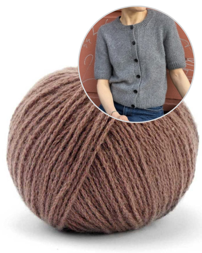 Maggie Cardigan von PetiteKnit mit Bio Cashmere 6/28 von Pascuali 9