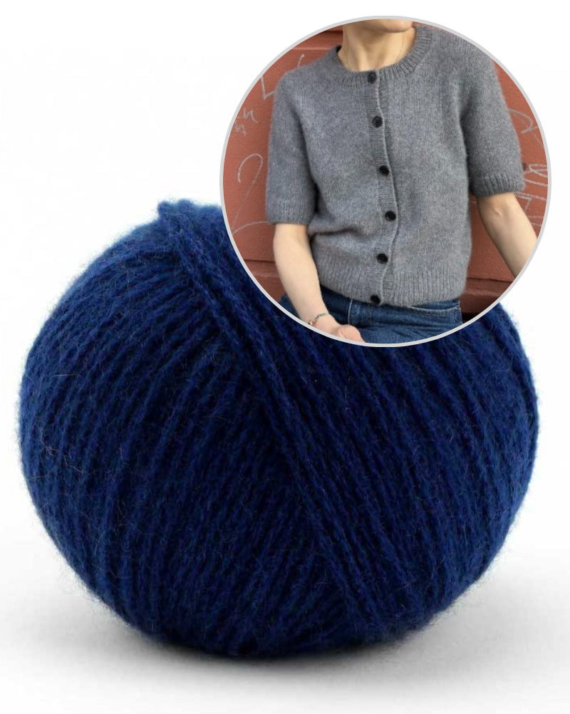 Maggie Cardigan von PetiteKnit mit Bio Cashmere 6/28 von Pascuali 12