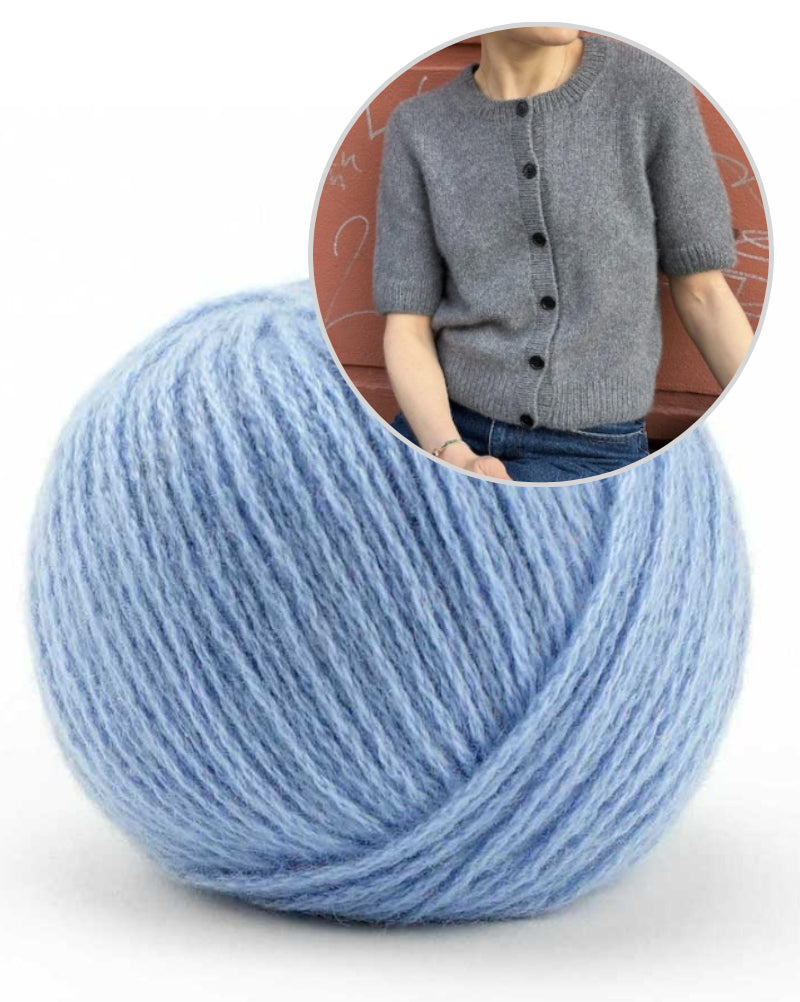 Maggie Cardigan von PetiteKnit mit Bio Cashmere 6/28 von Pascuali 13