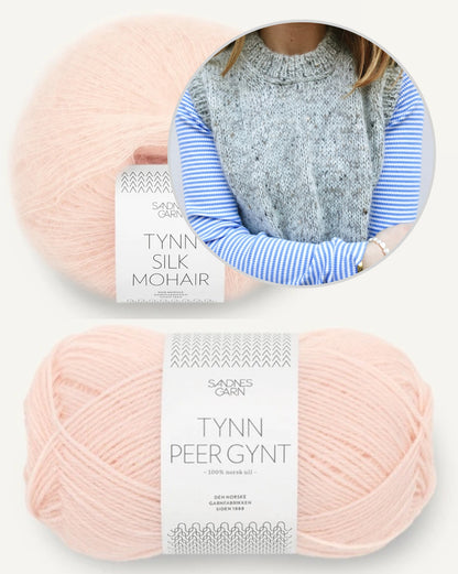Maja Slipover | layering aus Tynn Peer Gynt und Tynn Silk Mohair von Sandnes Garn
