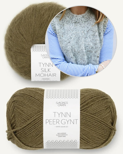 Maja Slipover | layering aus Tynn Peer Gynt und Tynn Silk Mohair von Sandnes Garn