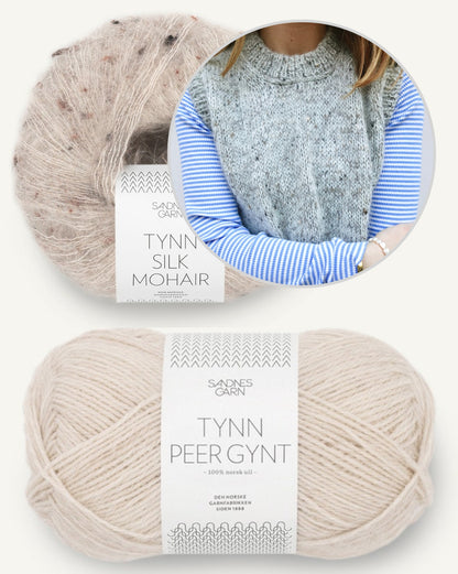 Maja Slipover | layering aus Tynn Peer Gynt und Tynn Silk Mohair von Sandnes Garn