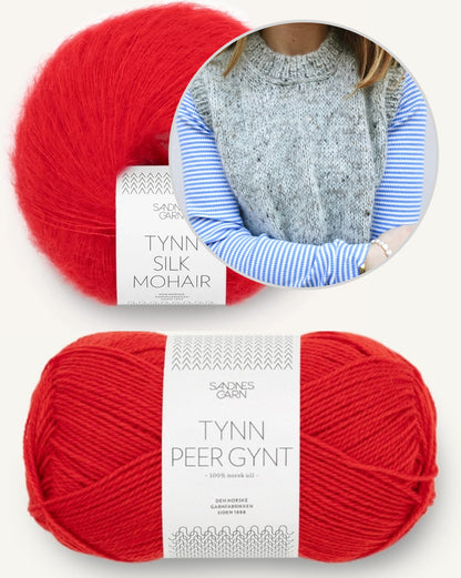 Maja Slipover | layering aus Tynn Peer Gynt und Tynn Silk Mohair von Sandnes Garn