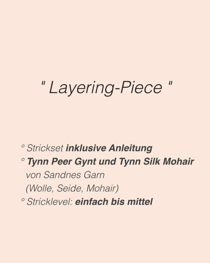 Maja Slipover | layering aus Tynn Peer Gynt und Tynn Silk Mohair von Sandnes Garn
