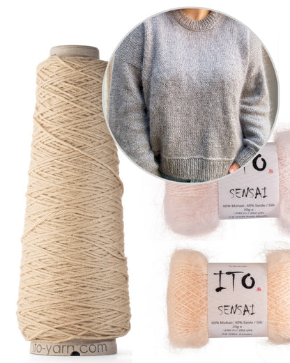 Wemadewardrobe Maja Sweater mit So Kosho und Sensai von ITO Yarn 9