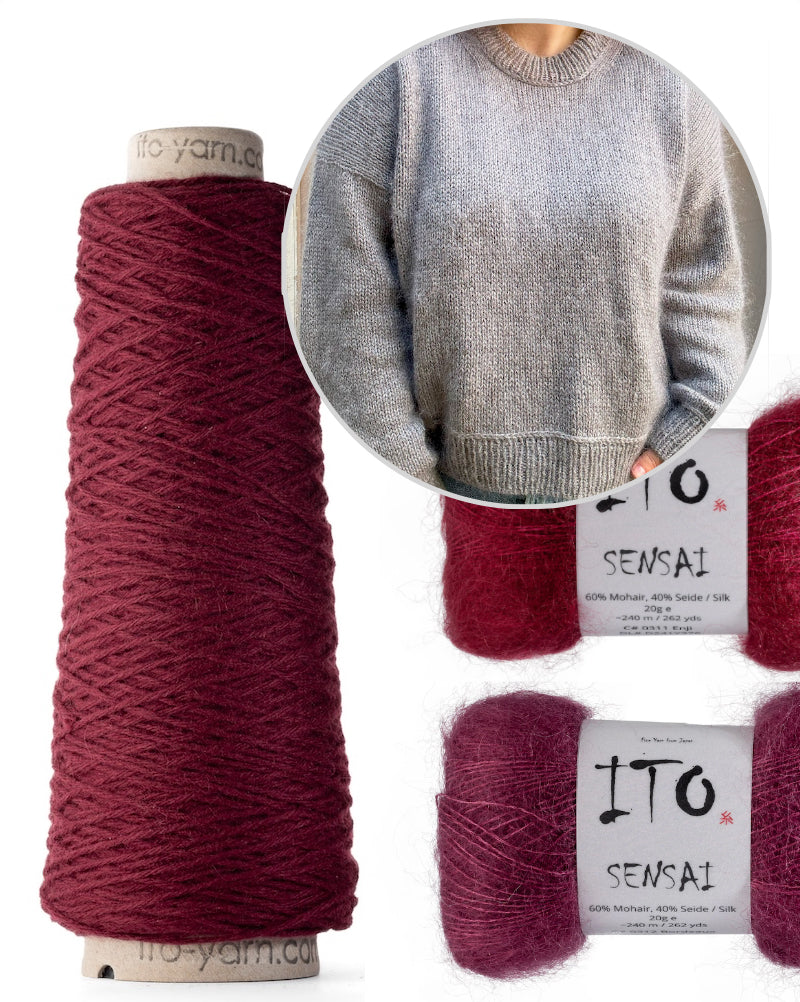 Wemadewardrobe Maja Sweater mit So Kosho und Sensai von ITO Yarn 7
