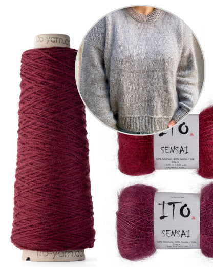 Wemadewardrobe Maja Sweater mit So Kosho und Sensai von ITO Yarn 7