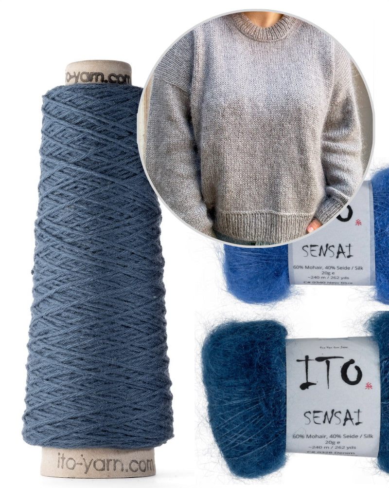 Wemadewardrobe Maja Sweater mit So Kosho und Sensai von ITO Yarn 11