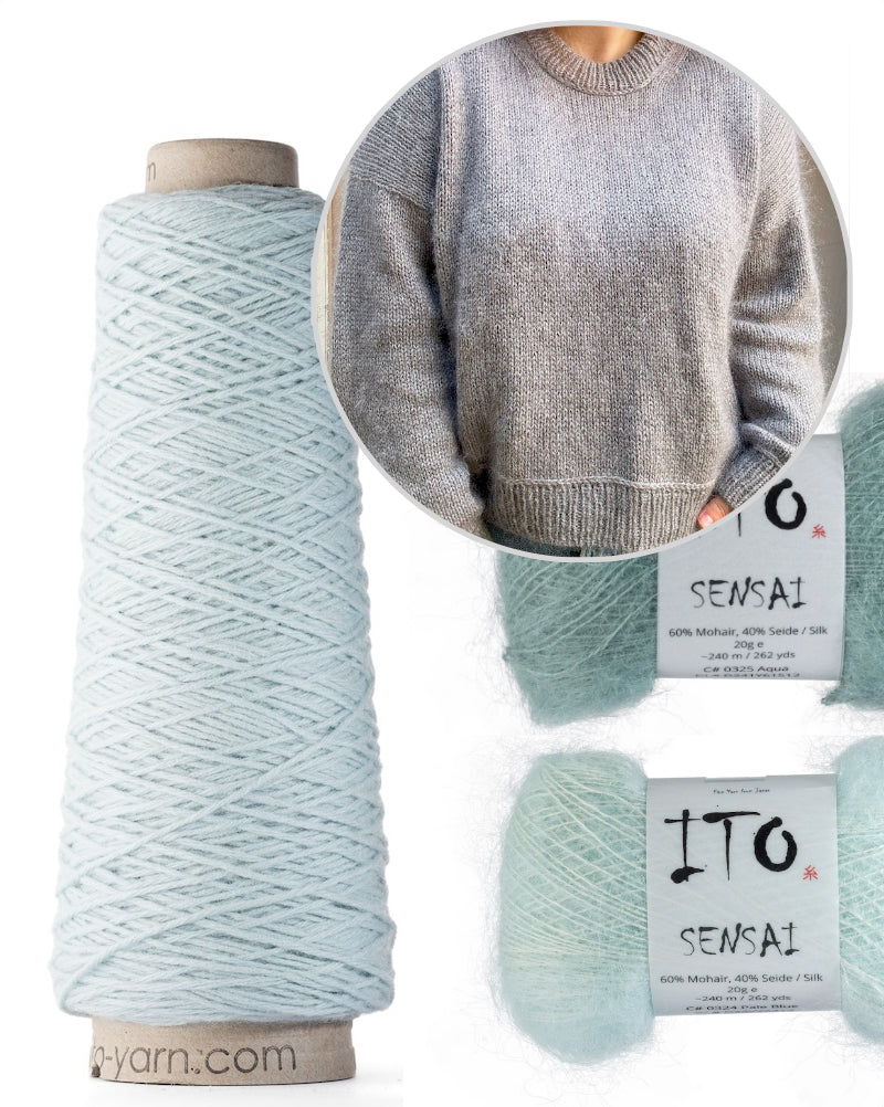 Wemadewardrobe Maja Sweater mit So Kosho und Sensai von ITO Yarn 10