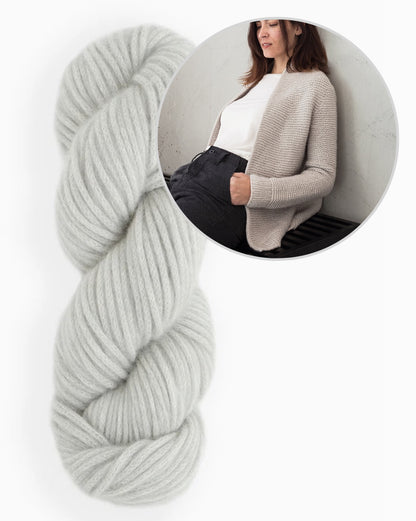 Mamor Cardigan | lässige Jacke aus Luft von Woolfolk