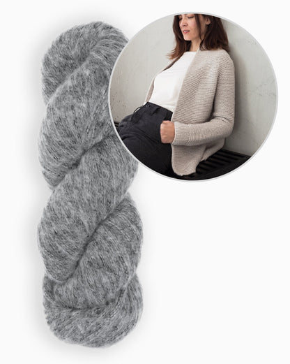 Mamor Cardigan | lässige Jacke aus Luft von Woolfolk