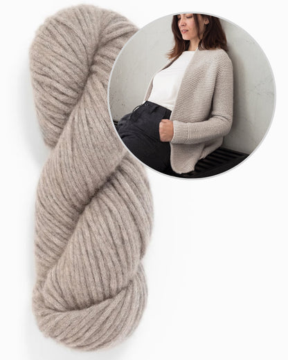 Mamor Cardigan | lässige Jacke aus Luft von Woolfolk