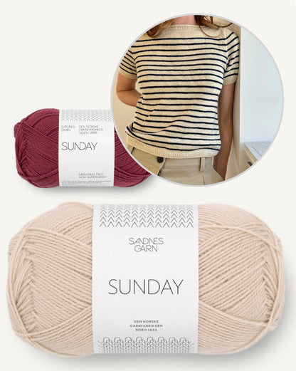 Manon Tee | maritime dreamy stripes from Sunday by Sandnes Garn