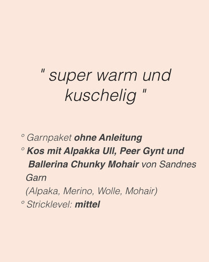 Marble Sweater | super kuschelwarm aus Kos, Alpakka Ull, Peer Gynt und Ballerina Chunky von Sandnes