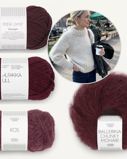 Marble Sweater | super kuschelwarm aus Kos, Alpakka Ull, Peer Gynt und Ballerina Chunky von Sandnes