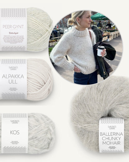 Marble Sweater | super kuschelwarm aus Kos, Alpakka Ull, Peer Gynt und Ballerina Chunky von Sandnes