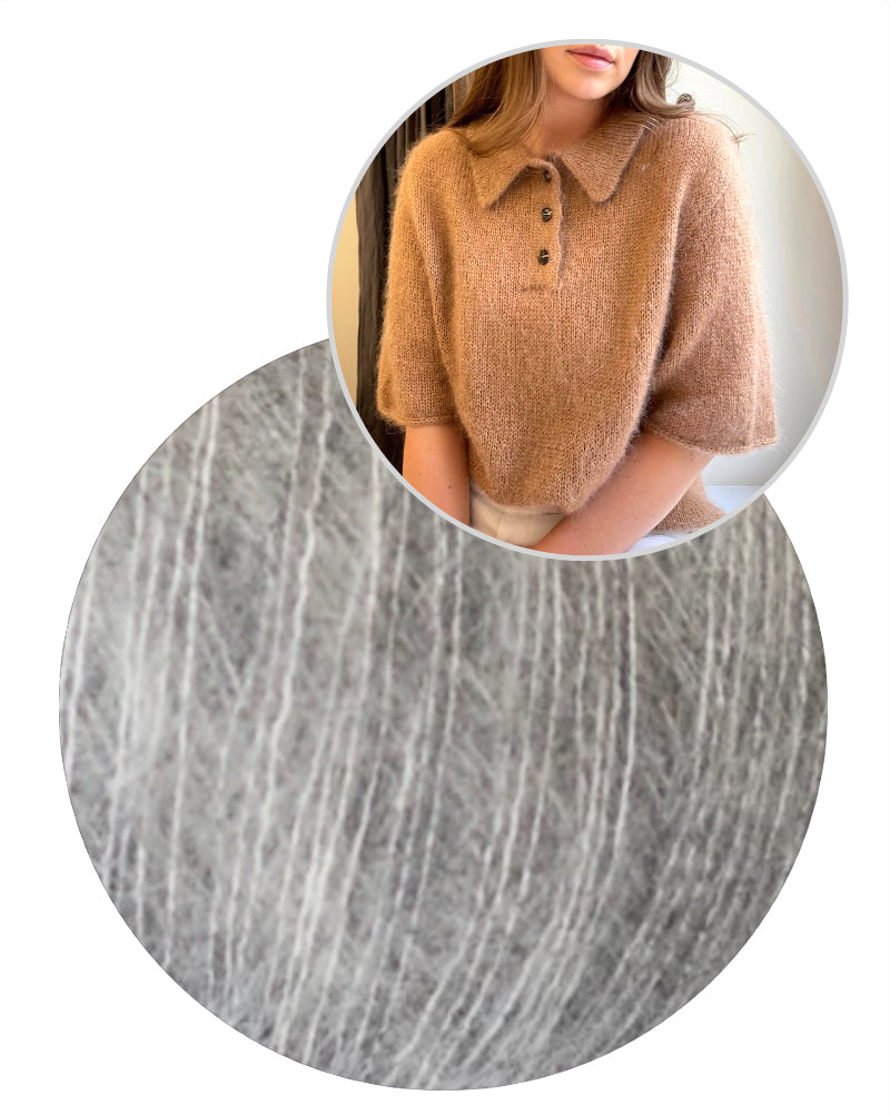 Maren Tee von Moreca Knit mit Kid Seta / Tweed von Gepard Garn 13
