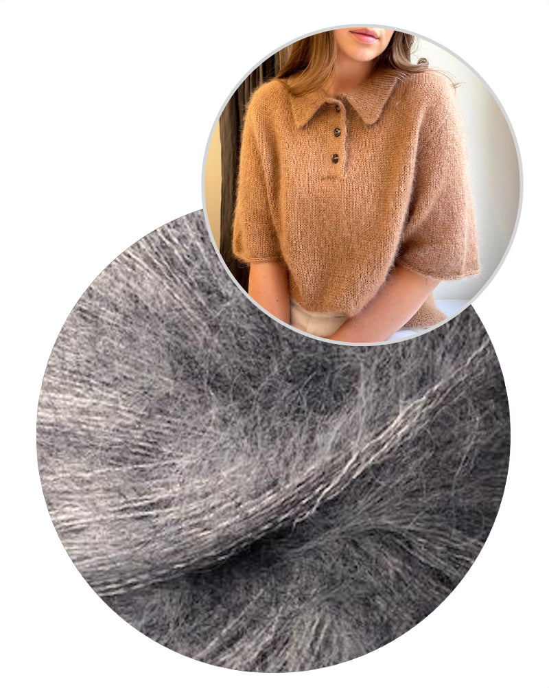 Maren Tee von Moreca Knit mit Kid Seta / Tweed von Gepard Garn 14