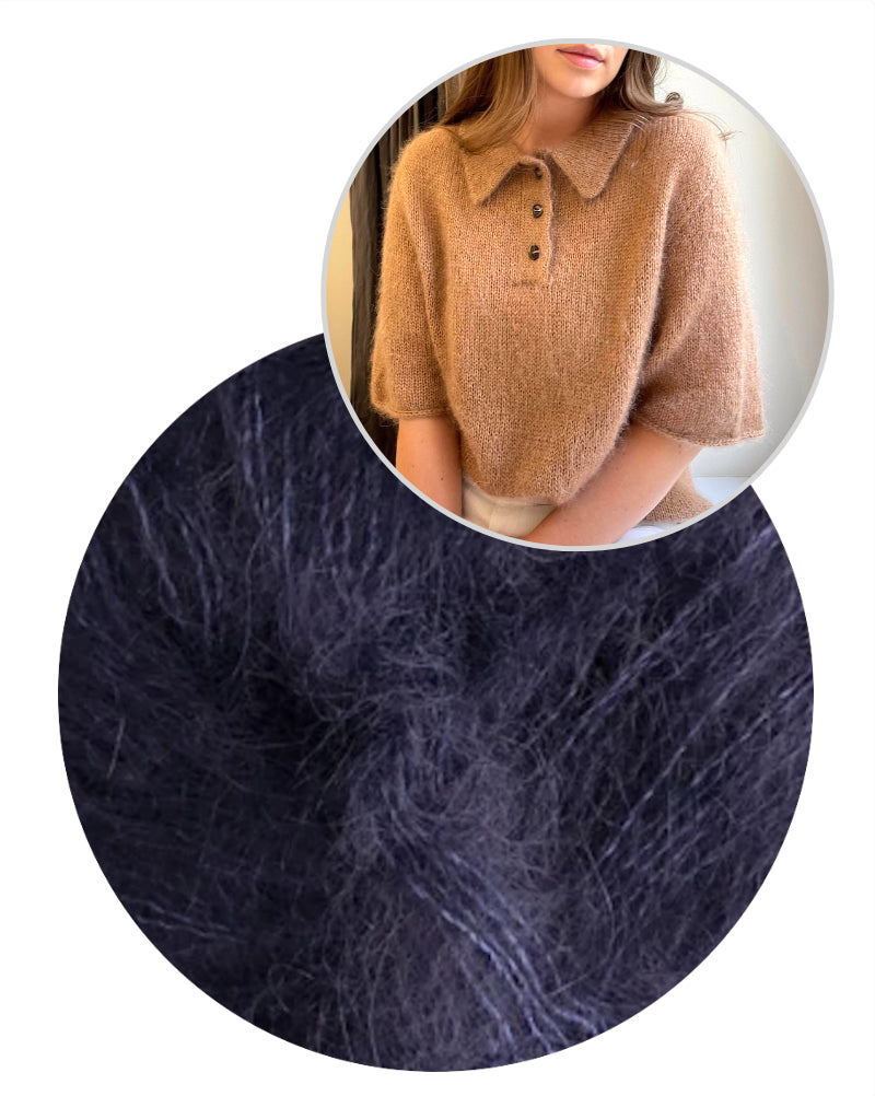 Maren Tee von Moreca Knit mit Kid Seta / Tweed von Gepard Garn 12