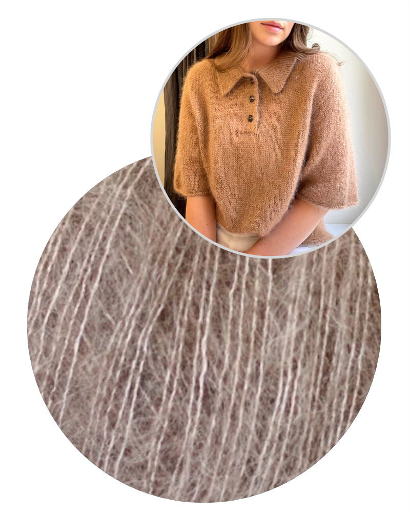 Maren Tee von Moreca Knit mit Kid Seta / Tweed von Gepard Garn 15
