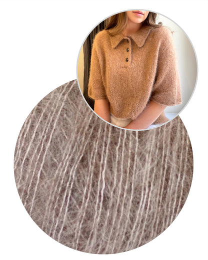 Maren Tee von Moreca Knit mit Kid Seta / Tweed von Gepard Garn 15