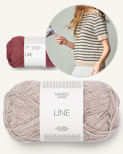 Marian Shirt | lässige Streifen aus Line von Sandnes Garn