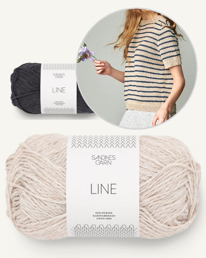 Marian Shirt | lässige Streifen aus Line von Sandnes Garn