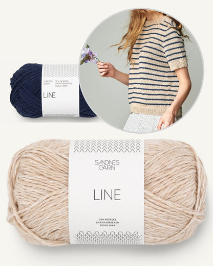 Marian Shirt | lässige Streifen aus Line von Sandnes Garn